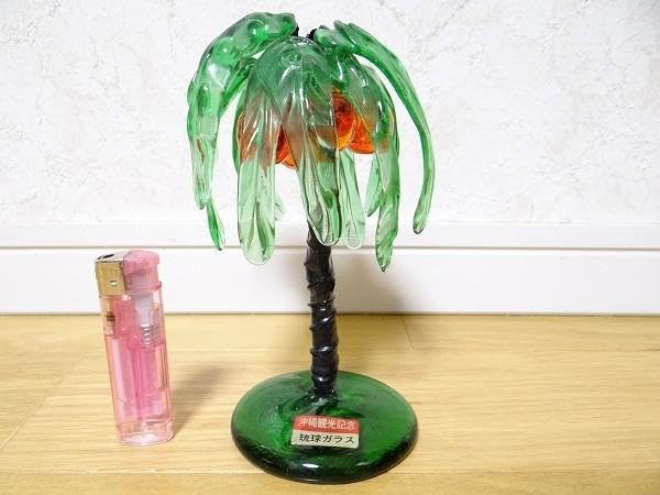 80年代 ビンテージ 沖縄観光記念 琉球ガラス ヤシの木 南国 レトロ 当時物 Amazon.co.jp: 80年代 ビンテージ 沖縄観光記念 琉球ガラス ヤシ